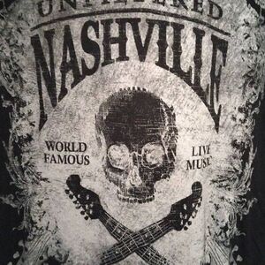 Nashville, Skulls, Large, Next Level, Black and Soft, Badass Tshirt